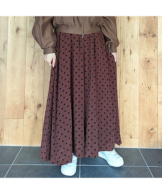 IMPORT PRINT】プリントキュロットスカート