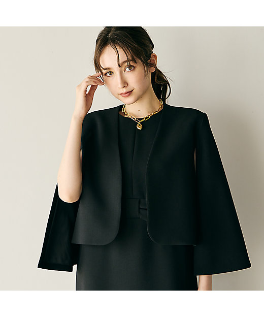 ケープ風ジャケット（83105501） | Rose Tiara (Women/大きい