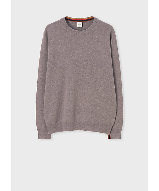 アーティストストライプポイント カシミヤ ニット