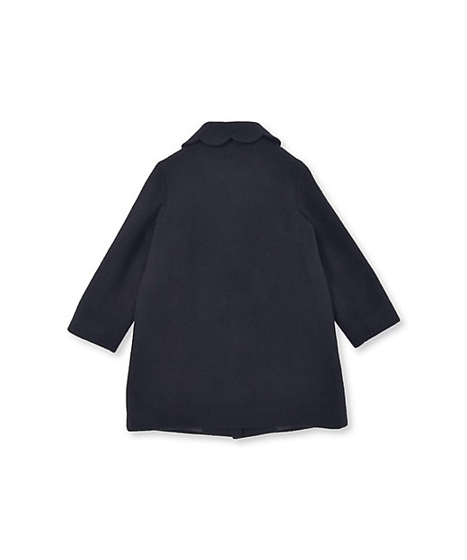 襟・ポケットスカラップウールコート 1724－68042 | Tartine