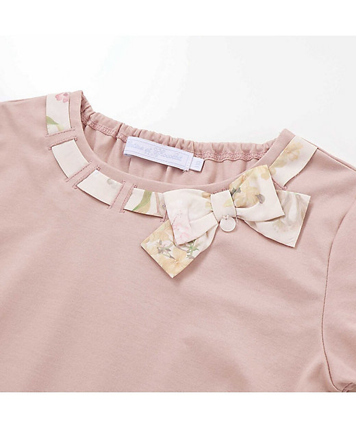 リバティリボン半袖Tシャツ 1735－74007 | Tartine et
