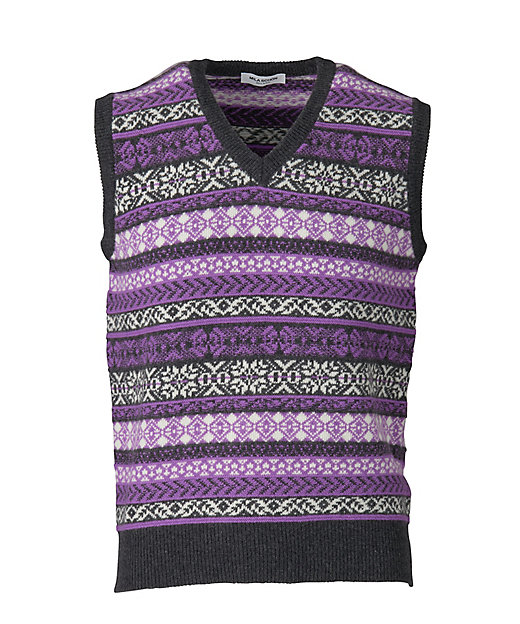 フェアアイル柄ニットベスト EC24F／S／277502FM | MILA