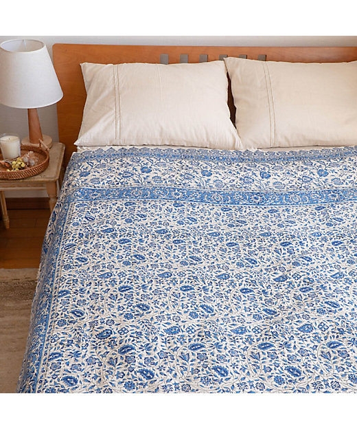 ☆手染めペルシャ更紗（マルチカバー）200×200cm 2 | 三越