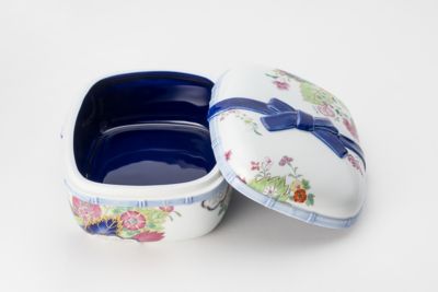 染錦絢爛草花絵 陶箱 | 深川製磁/フカガワセイジ | 三越伊勢丹