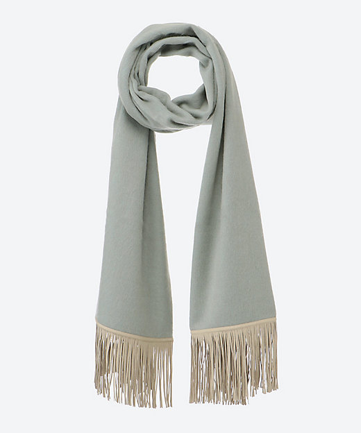 ベビーキャメルスエードフリンジストール | ASAUCE MELER (Women