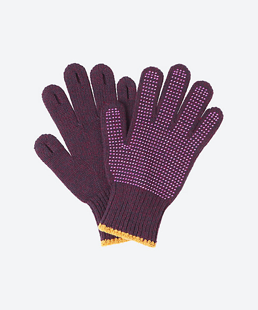KNIT GLOVES WITH RHINESTONE
