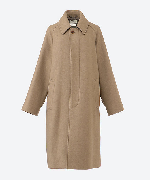 NATURAL CASHMERE BALMACAAN COAT