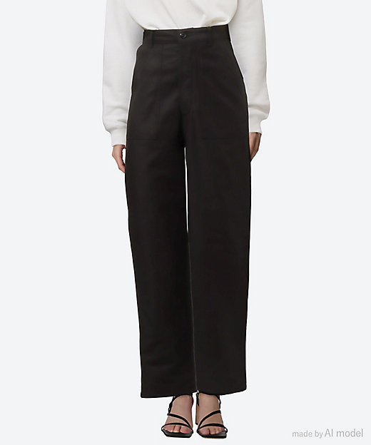 BACK SATIN BAKER PANTS 25SS／13317