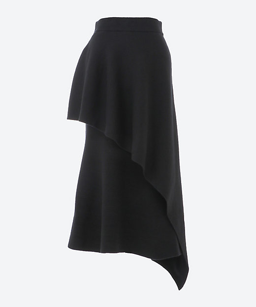 Carola WG knit panel SK BK | AKIRANAKA (Women