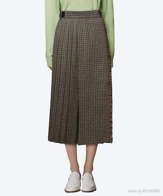 ウールチェックプリーツスカート | BLAMINK (Women)/ブラミンク | 三越