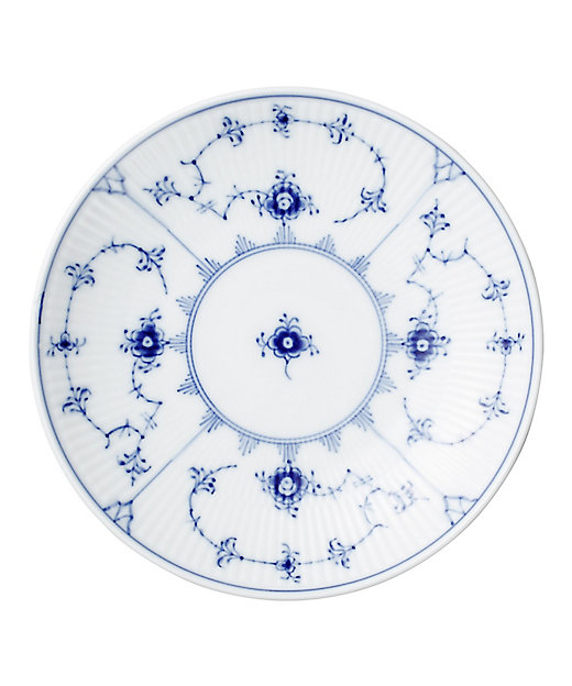 ブルーフルーテッド プレイン クーププレート15cm | ROYAL