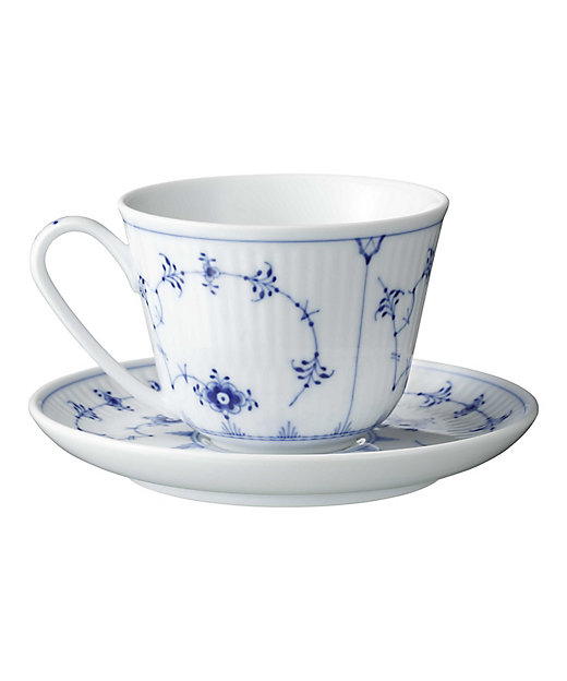 ブルーフルーテッド プレイン カップ＆ソーサー | ROYAL COPENHAGEN