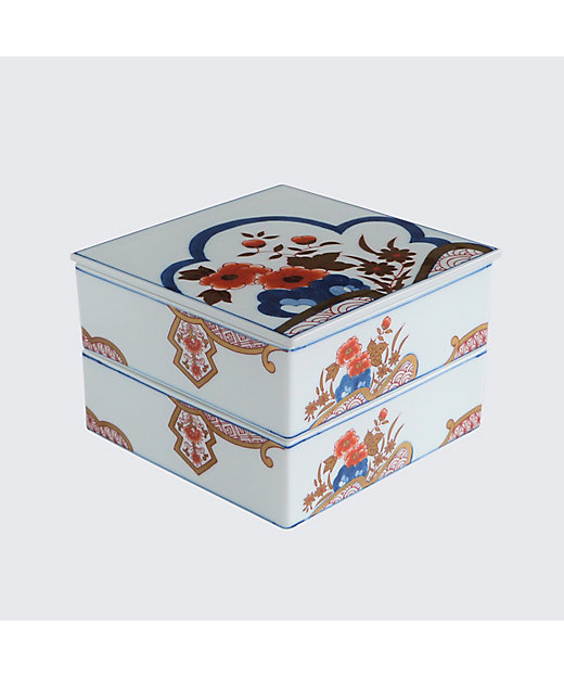 二段重 ゴールド 花ぎり | ARITA PORCELAIN LAB/アリタポーセリンラボ