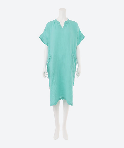 クレープガーゼ パッチポケットワンピ―ス | UCHINO/ウチノ | 三越