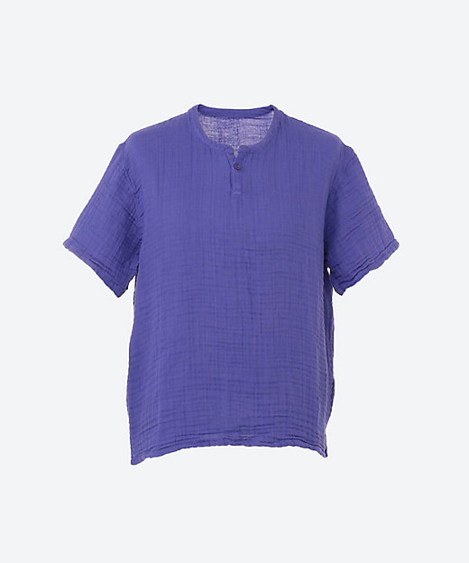 クレープガーゼ メンズヘンリーネックTシャツ | UCHINO/ウチノ | 三越