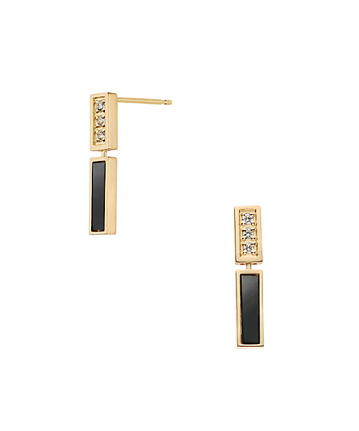 ブラックカルセドニー ピアス | Vendome Aoyama (Women)/ヴァンドーム