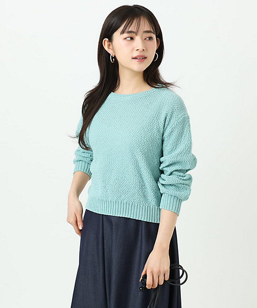 小さいサイズ】鹿の子編みニット／洗える | MK MICHEL KLEIN（Women