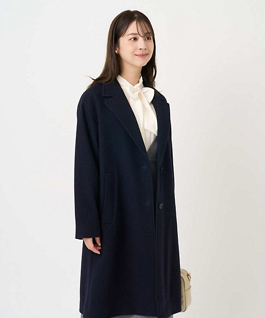 小さいサイズ】エアリアルウール チェスターコート | MK MICHEL KLEIN