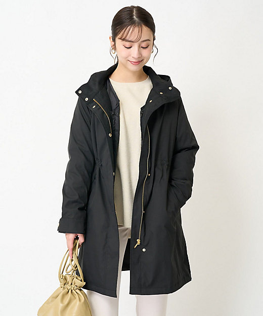 小さいサイズ】ダウンライナー付きマルチwayモッズコート／撥水加工