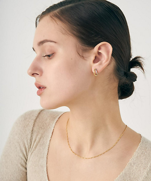 ダブルライン バイカラー ハグピアス | ete bijoux (Women)/エテ