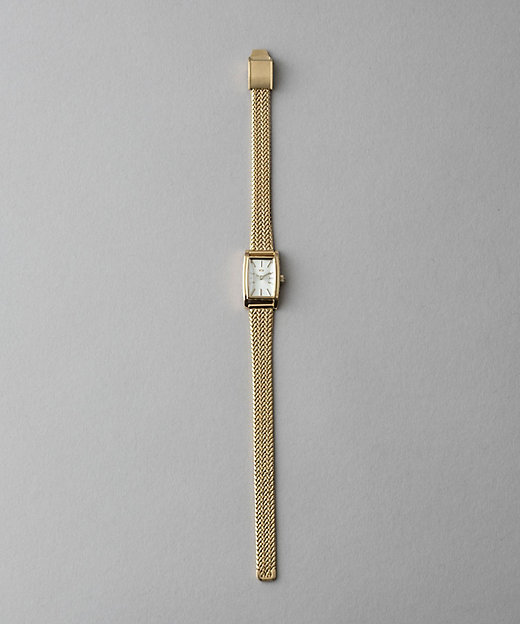 ダイヤモンド レクタングルフェイス メッシュベルト ウォッチ | ete