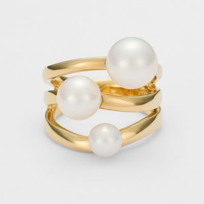 ゴールド淡水パールリング | agete/アガット | 三越伊勢丹オンライン