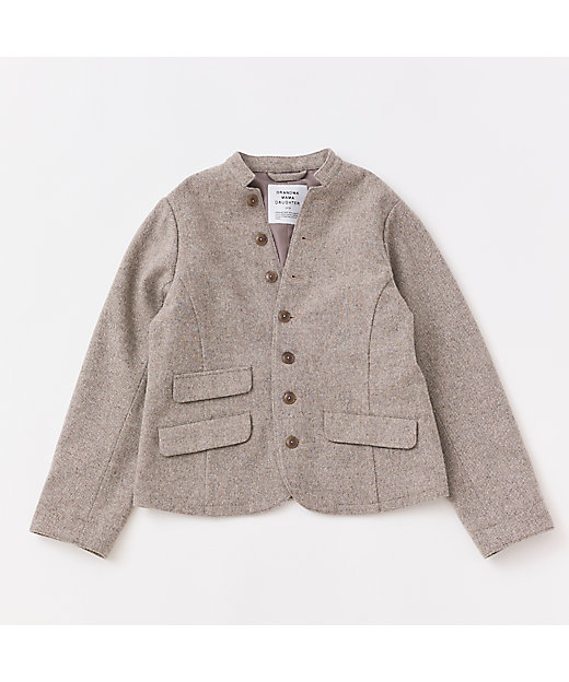 ネコアシツイードスタンドテーラードジャケット | GRANDMA MAMA