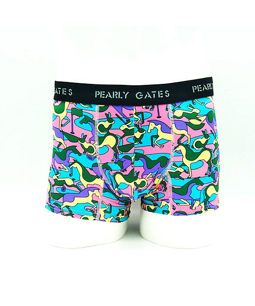 ボクサーパンツ 前閉じ 幾何学馬柄＆ウサギ柄 PGB655111