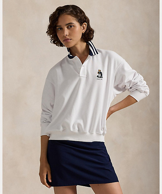 RLX Polo ベア フリース ロングスリーブ ポロシャツ ウィメンズ