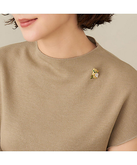 シェル フクロウ ブローチ VBRV5503 DU | VENDOME BOUTIQUE