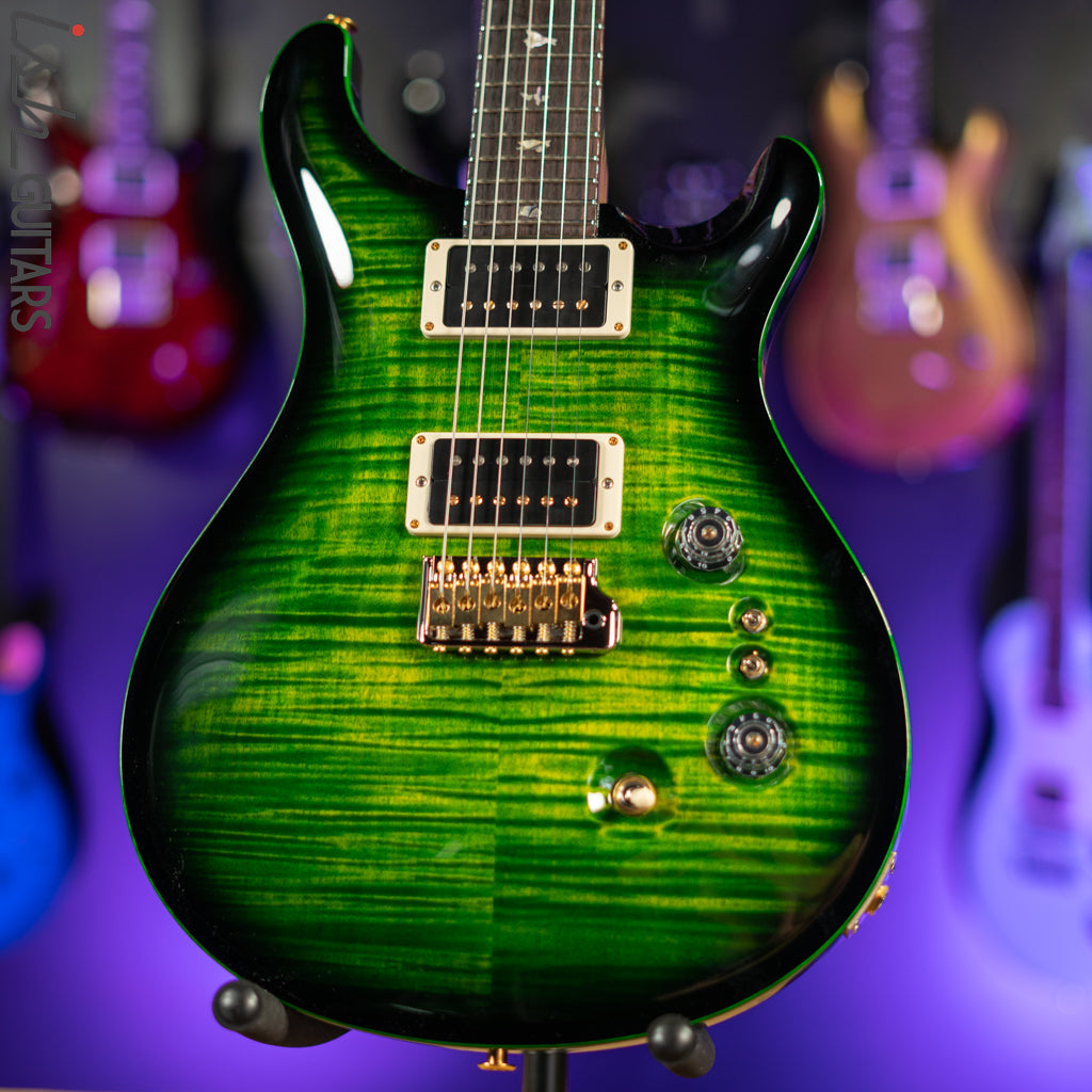 PRS Custom 24 35th Anniversary 10 Top Emerald Green w/ Black Wrap