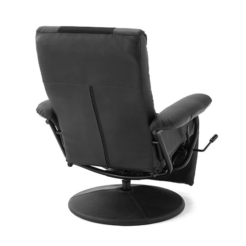 リクライニングチェア オットマン内蔵 360度回転 無段階リクライニング