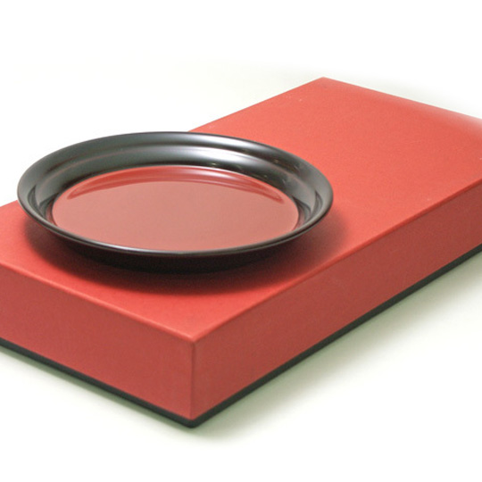 銘々皿 溜 日の出 木製 漆塗り 取り皿・小皿 漆器の井助