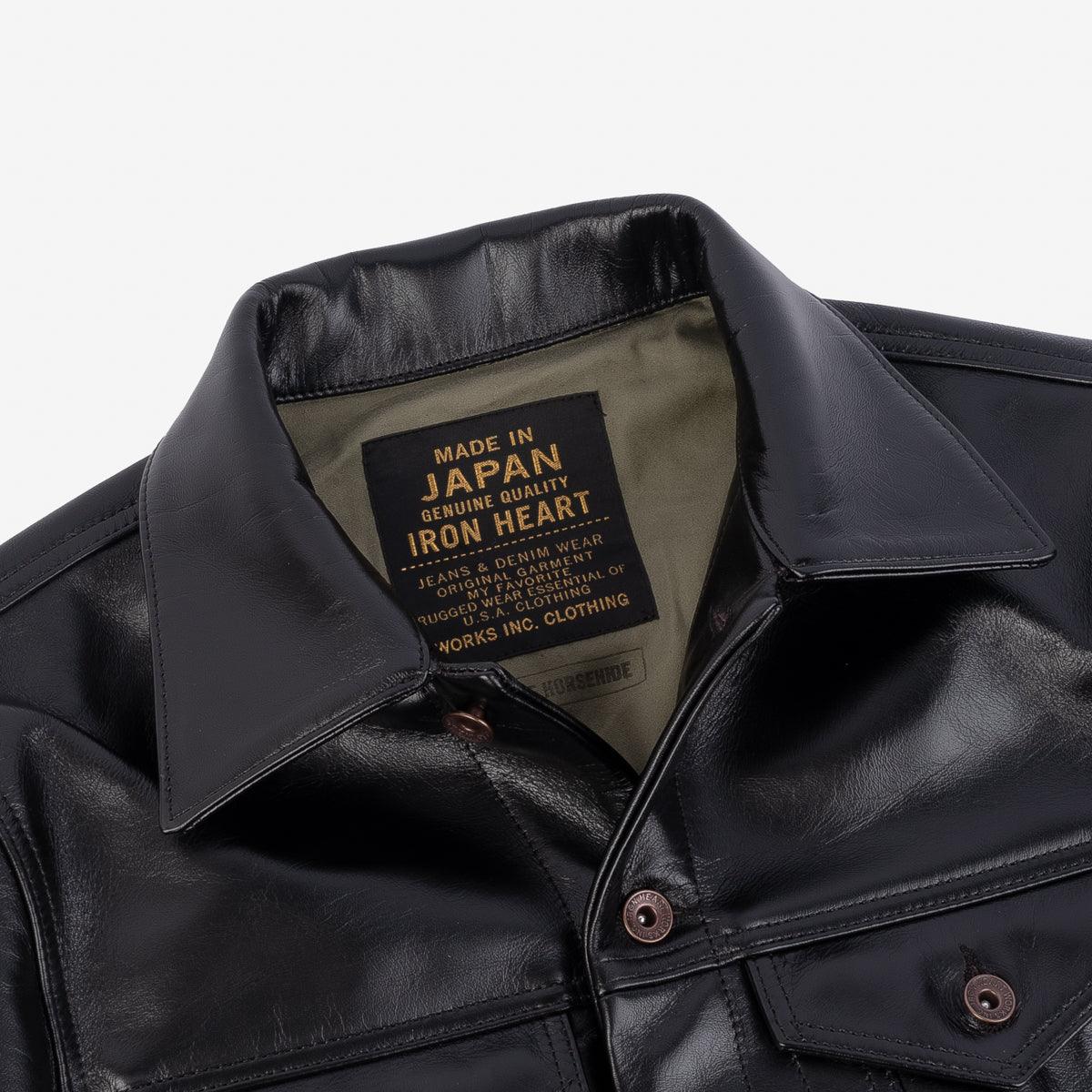 IHJ-64-BLK - Horsehide Modified Type III Jacket - Black – IRON