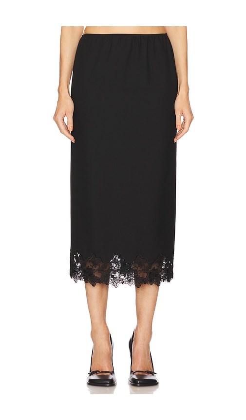 Helsa Suit Midi Skirt With Lace in Black | REVOLVE