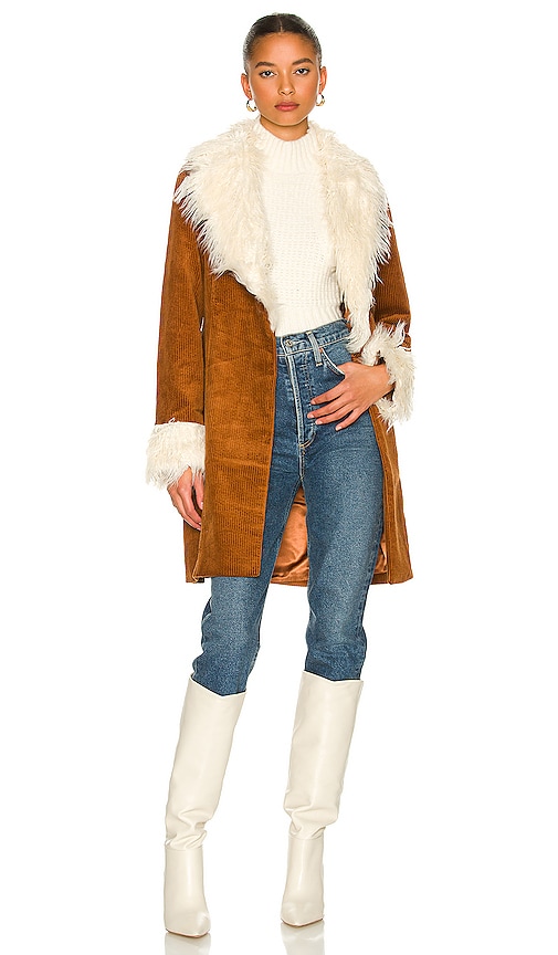 Show Me Your Mumu Penny Lane Coat in Sienna Corduroy | REVOLVE