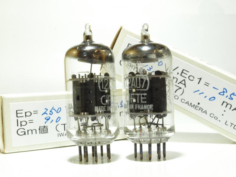 カメラのいわもと：真空管 12AU7、ECC82、同等管、類似管商品在庫一覧