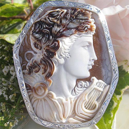 CAMEO（カメオ） Giuseppe Tesoriere作 サードニクスシェル SILVER