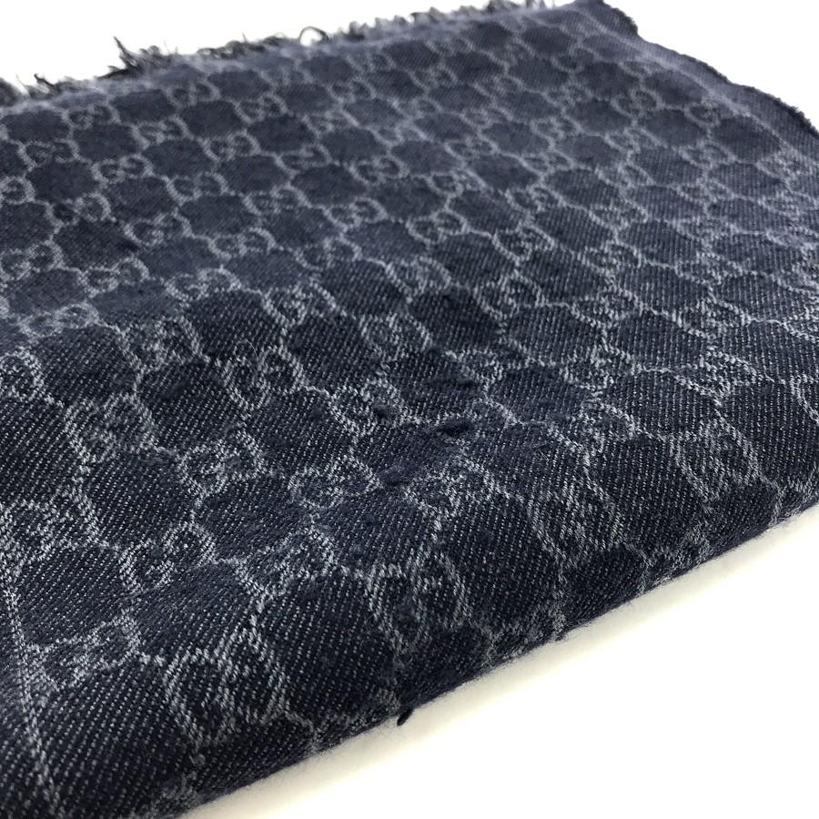 GUCCI（グッチ） マフラー GG柄 フリンジ付き リバーシブル ウール