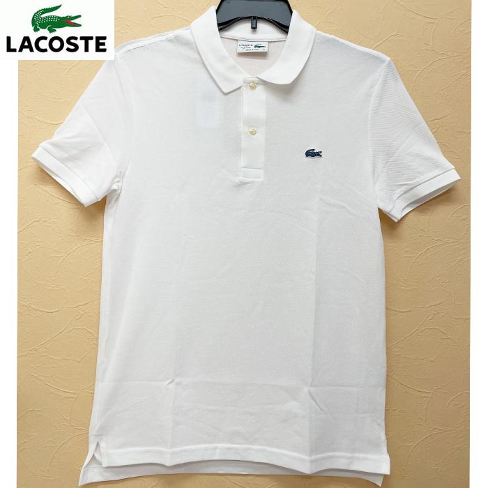 LACOSTE（ラコステ） メンズ 半袖 ポロシャツ la13 ホワイト 爆買