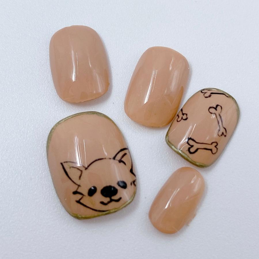 チワワ グッズ プレゼント ネイルチップ 雑貨 つけ爪 イラスト アート
