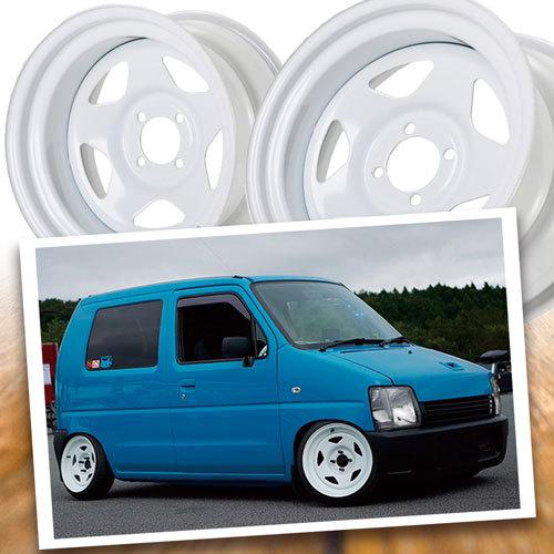 ホイール新品 2本セット ESB CLS TC-01 ホワイト 深リム鉄チン 15