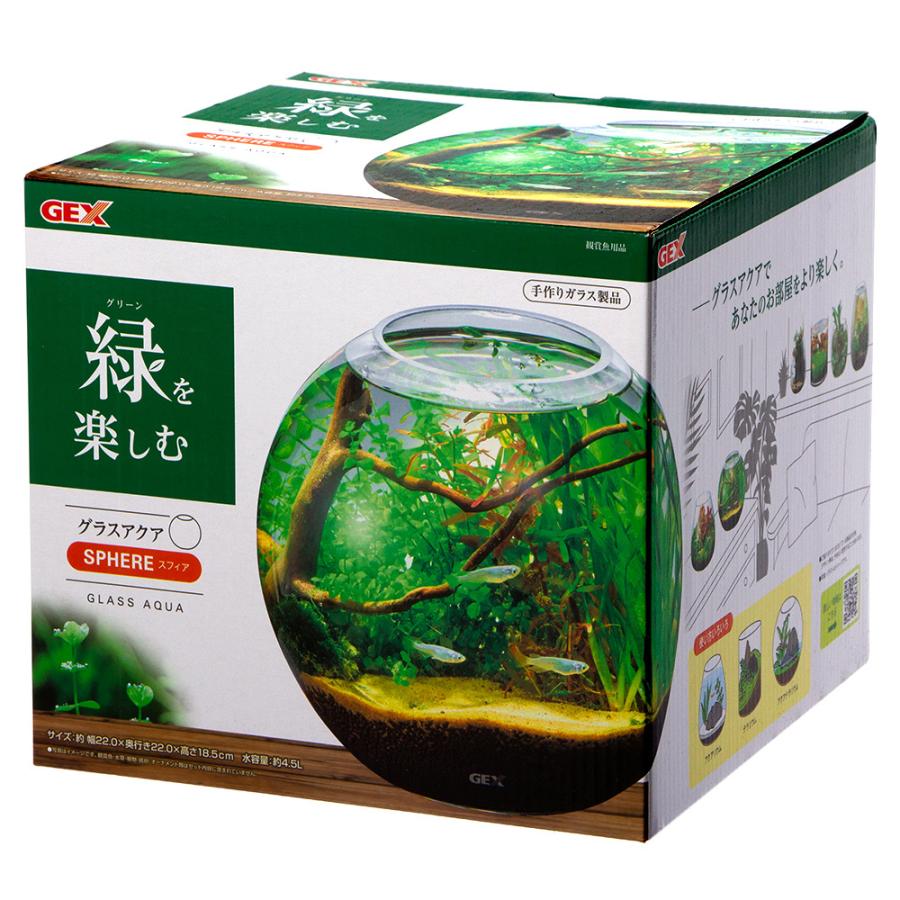 GEX（ジェックス） グラスアクア スフィア N 22cm テラリウム