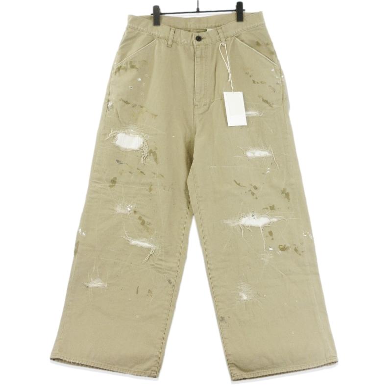 未使用 ANCELLM アンセルム REMAKE WIDE CHINO TROUSERS ANC-PT72