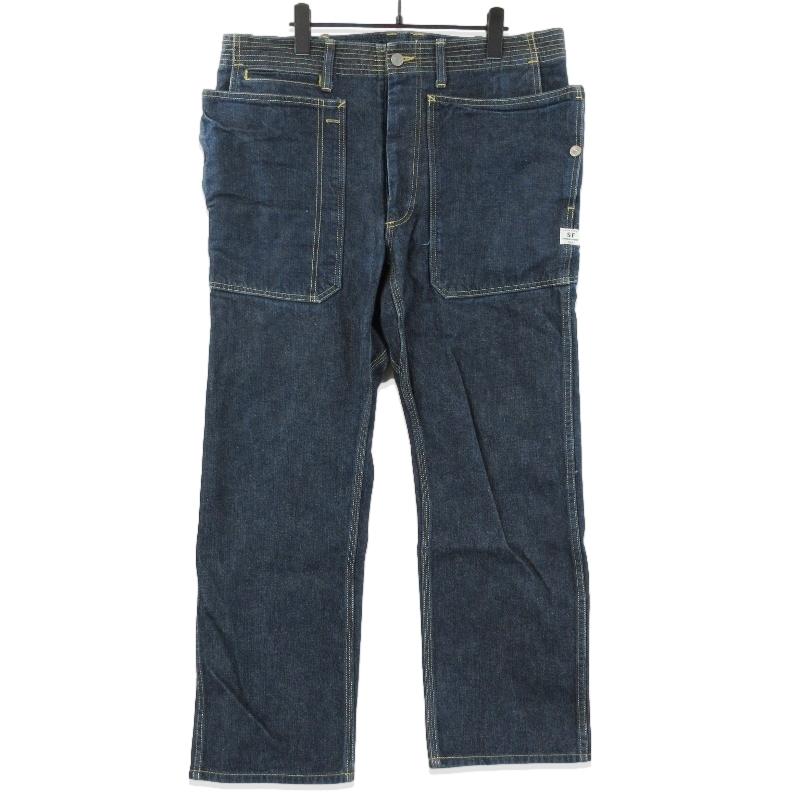 SASSAFRAS（ササフラス） デニムパンツ Fall Leaf Sprayer Pants Denim