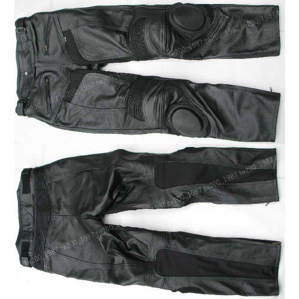 Clooney P09 バイク用 牛革 レザーパンツ 本革 革パンツ メンズ 防寒