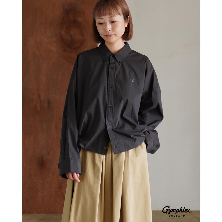 ジムフレックス Gymphlex シャツ ショート ボタンダウン ロング