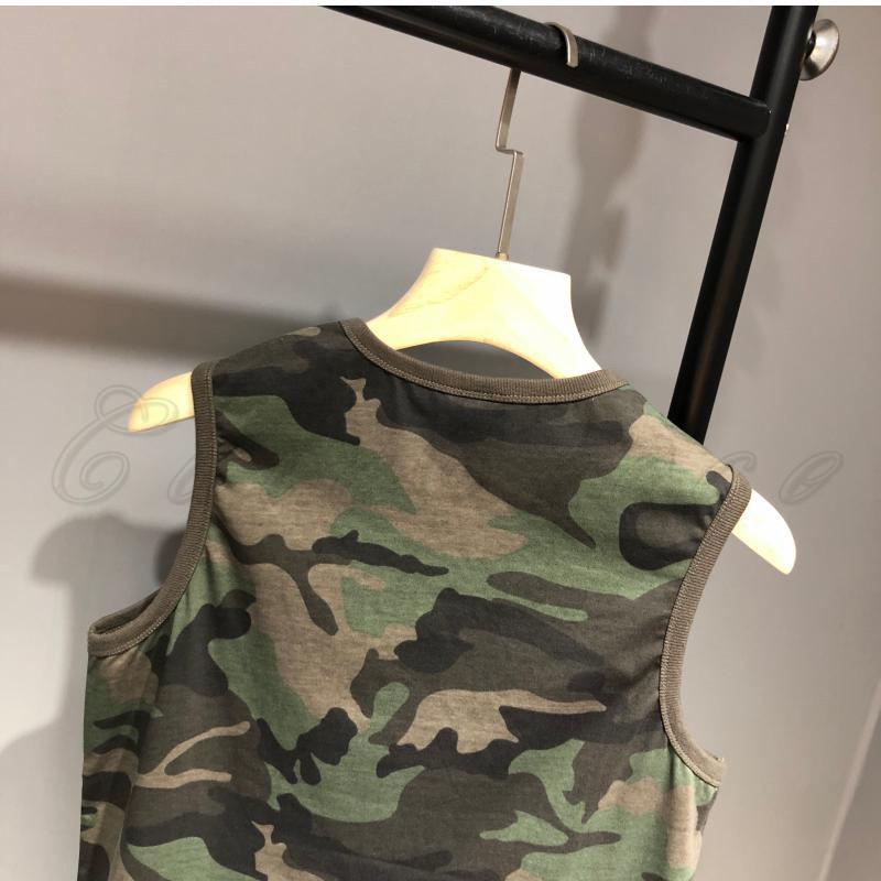 タンクトップ メンズ 迷彩柄 カモフラ Tシャツ ノースリーブ シンプル