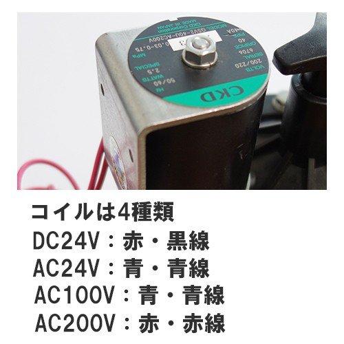 CKD製 樹脂製 電磁弁 GSV-25A-25 25mm AC-100V AC-200V AC-24V DC