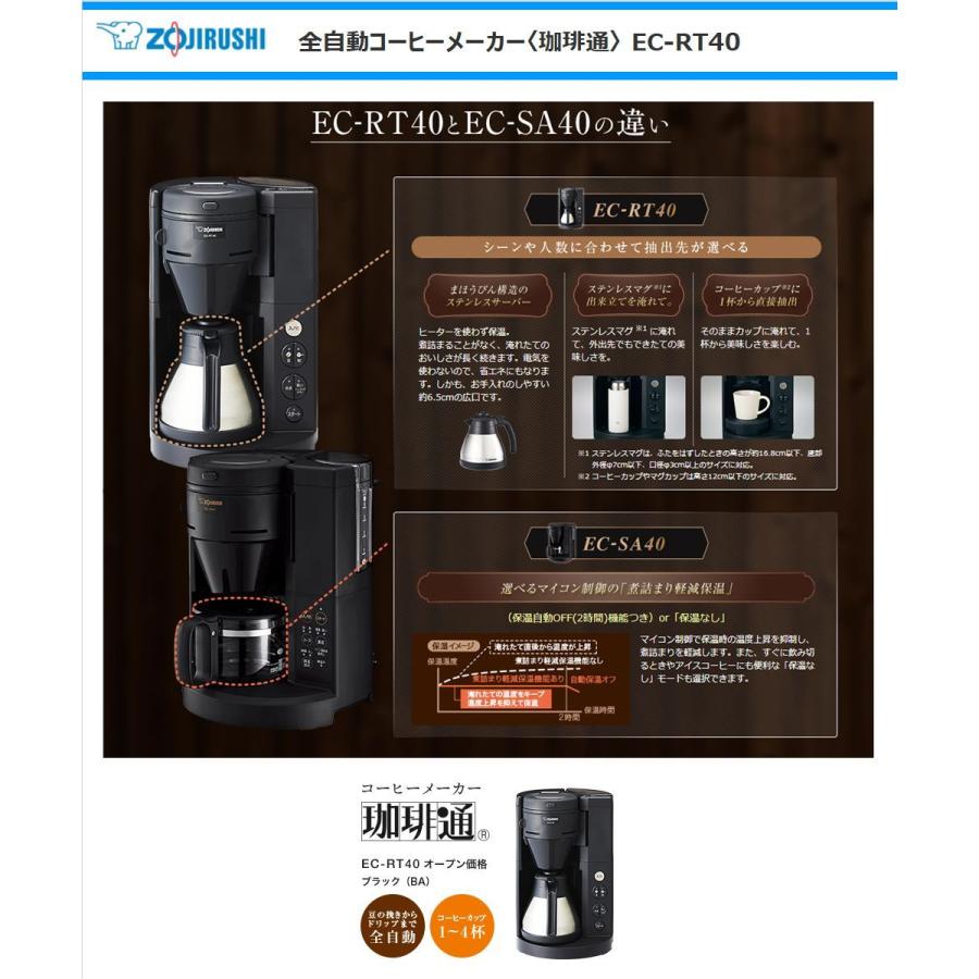 珈琲通 象印マホービン 全自動コーヒーメーカー EC-RT40-BA 全自動